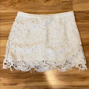 Free People floral cutout skirt